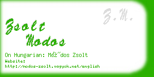 zsolt modos business card